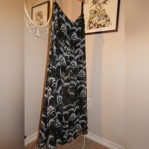 Super High Slit ||  Fern Pattern|| Maxi Skirt